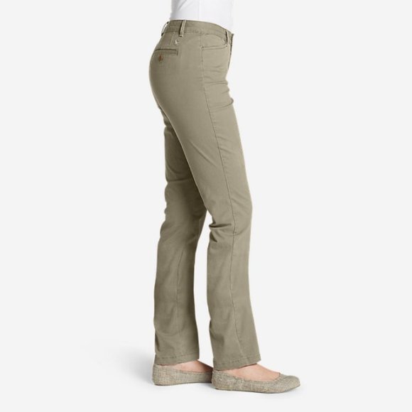 Eddie Bauer Stretch Legend Wash Pants Curvy Fit - Picture 1 of 15